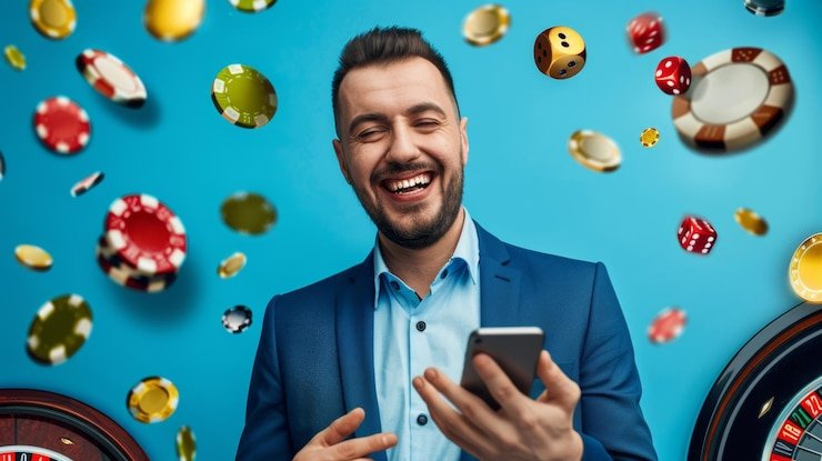 Ilustrasi pengguna bermain dengan bertanggung jawab di platform taruhan dan kasino idbet Indonesia
